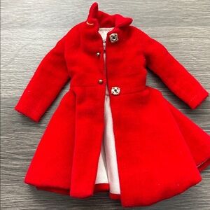 Vintage 1960's Barbie Skipper Red "velvet" Coat